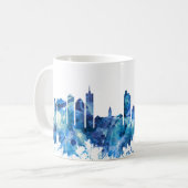 Kaapstad Zuid-Afrika Skyline Blue Koffiemok (Voorkant links)