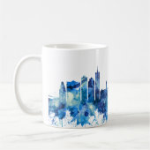 Kaapstad Zuid-Afrika Skyline Blue Koffiemok (Links)
