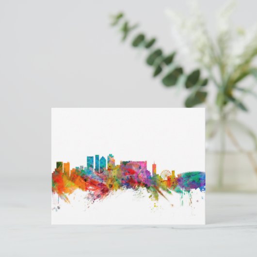 Kaapstad Zuid-Afrika Skyline Briefkaart (Staand voorkant)