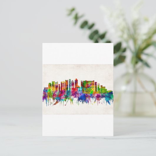 Kaapstad Zuid-Afrika Skyline Feestdagenkaart (Staand voorkant)