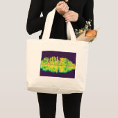 Kaapstad Zuid-Afrika Skyline Grote Tote Bag (Voorkant (product))