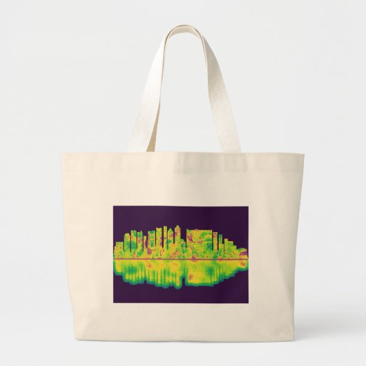 Kaapstad Zuid-Afrika Skyline Grote Tote Bag (Voorkant)