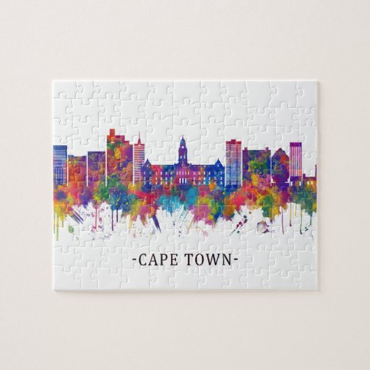 Kaapstad Zuid-Afrika Skyline Legpuzzel (Horizontaal)