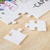 Kaapstad Zuid-Afrika Skyline Legpuzzel (Zijkant)