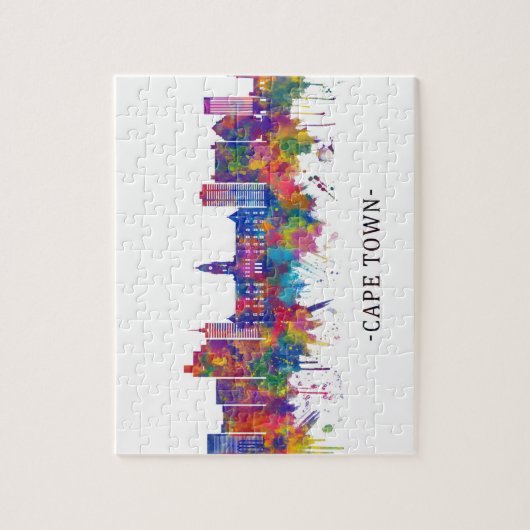 Kaapstad Zuid-Afrika Skyline Legpuzzel (Verticaal)