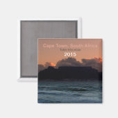 Kaapstad Zuid-Afrika Souvenir Magnet Verander Jaar (Voorkant / Achterkant)