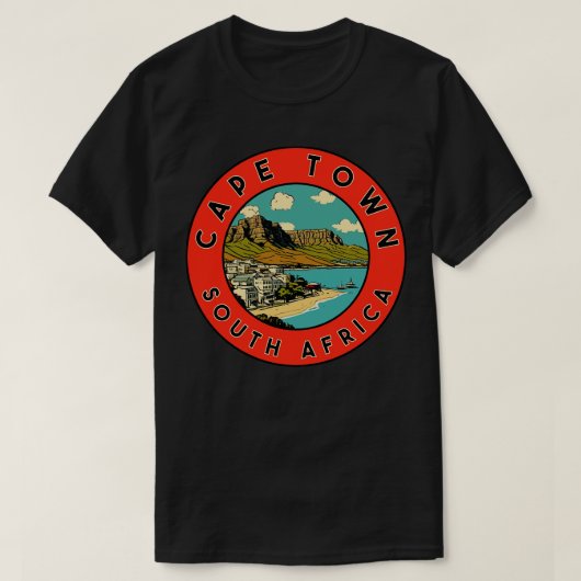 Kaapstad Zuid-Afrika T-shirt (Design voorkant)