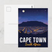 Kaapstad Zuid-Afrika Tafelberg Briefkaart (Voorkant / Achterkant)