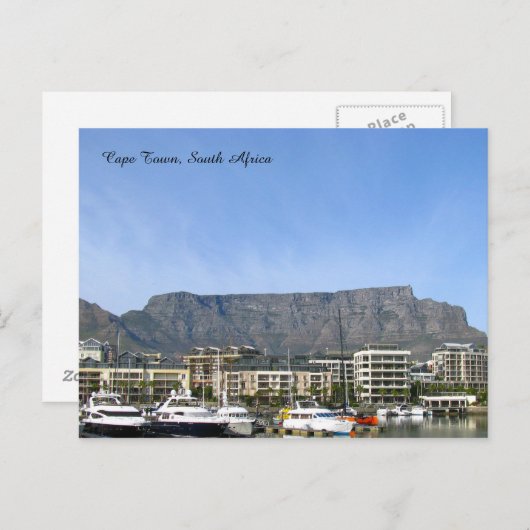 Kaapstad, Zuid-Afrika (Tafelberg) Briefkaart (Voorkant / Achterkant)