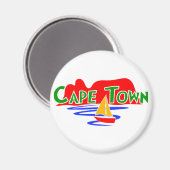 Kaapstad Zuid-Afrika Tafelberg Magnet (Voorkant / Achterkant)