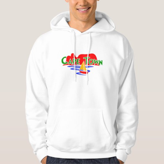 Kaapstad Zuid-Afrika Tafelberg Mannen Hoodie (Voorkant)