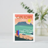  Kaapstad Zuid-Afrika Tafelberg Uitzicht Briefkaart (Staand voorkant)