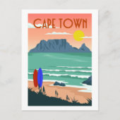Kaapstad Zuid-Afrika Tafelberg Uitzicht Briefkaart (Voorkant)