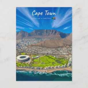 Kaapstad, Zuid-Afrika - Tafelberg uitzicht Briefkaart