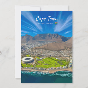 Kaapstad, Zuid-Afrika - Tafelberg uitzicht Kaart