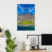 Kaapstad, Zuid-Afrika - Tafelberg uitzicht Poster (Thuiskantoor)