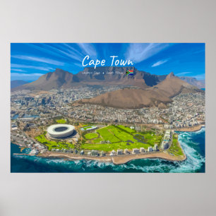 Kaapstad, Zuid-Afrika - Tafelberg uitzicht Poster