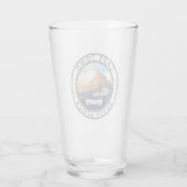 Kaapstad Zuid-Afrika Travel Art Badge Glas (Achterkant)