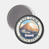 Kaapstad Zuid-Afrika Travel Art Badge Magneet (Voorkant / Achterkant)