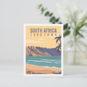 Kaapstad Zuid-Afrika Travel Place Illustratie Briefkaart (Staand voorkant)