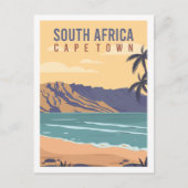 Kaapstad Zuid-Afrika Travel Place Illustratie Briefkaart (Voorkant)
