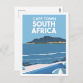 Kaapstad Zuid-Afrika Travel Place Illustratie Briefkaart (Voorkant / Achterkant)