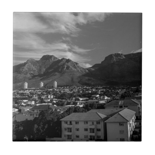 Kaapstad Zuid-Afrika Uitzicht van de duivel Tegeltje (Voorkant)