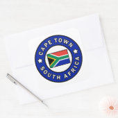 Kaapstad Zuid-Afrika Vierkante Sticker (Envelop)