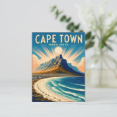 Kaapstad - Zuid-Afrika Vintage Reis Briefkaart (Staand voorkant)