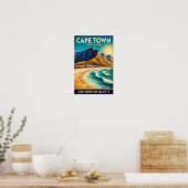 Kaapstad - Zuid-Afrika Vintage Travel Poster (Keuken)