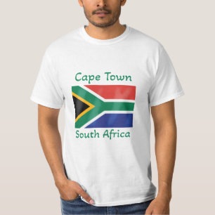 Kaapstad Zuid-Afrika Vlag T-Shirt