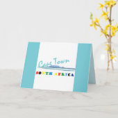 Kaapstad Zuid-Afrika Wenskaart Kaart (Gele Bloem)