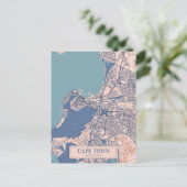 Kaapstad Zuid-Afrika Winderige Stad Kaart Reizen (Staand voorkant)