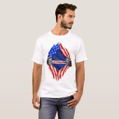 Kaapverdiaans Amerikaans T-shirt (Voorkant volledig)