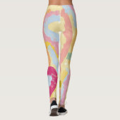Kaapverdiaanse Badja-dans Abstracte Illustratie Leggings (Achterkant)