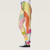 Kaapverdiaanse Badja-dans Abstracte Illustratie Leggings (Links)
