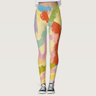 Kaapverdiaanse Badja-dans Abstracte Illustratie Leggings