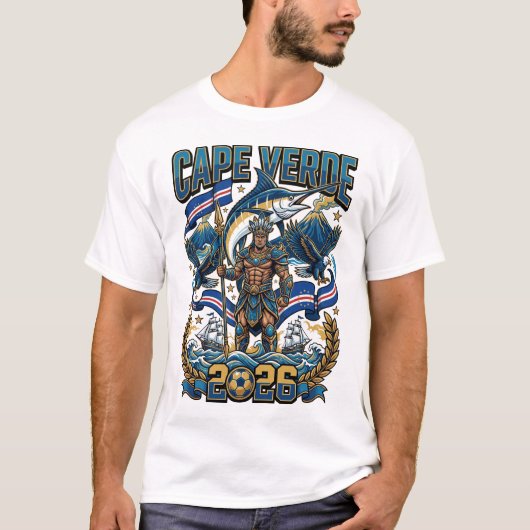 Kaapverdië 2026 Fan T-Shirt (Voorkant)