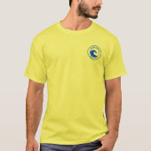 Kaapverdië - Blauwe oceaangolfcirkelontwerp T-shirt (Voorkant)