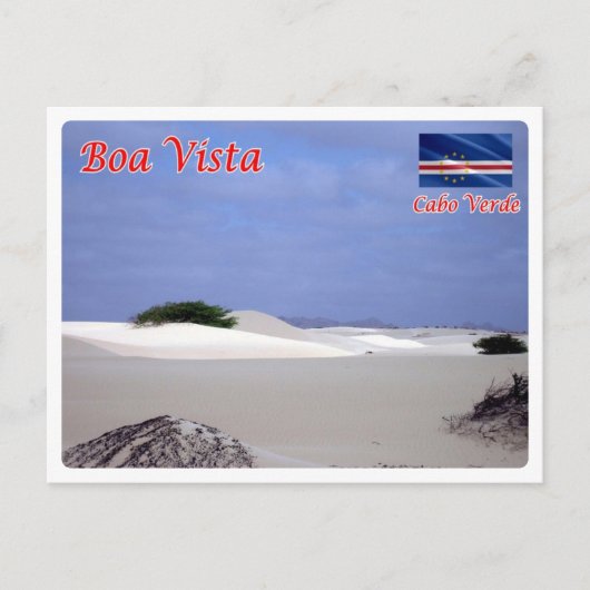 Kaapverdië - Boa Vista - woestijn - Briefkaart (Voorkant)