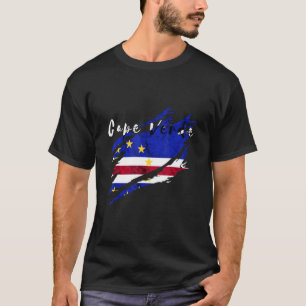 Kaapverdië Erfgoed Kaapverdische Vlag Cabo Pride H T-shirt