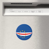 Kaapverdië Fisheye Flag Magnet (Insitu (Vaatwasser))