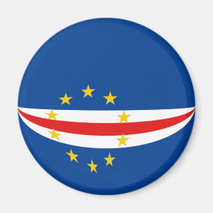 Kaapverdië Fisheye Flag Magnet