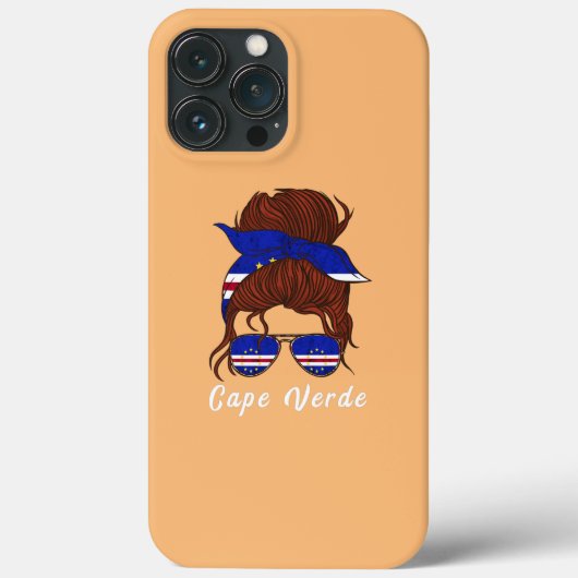 Kaapverdië Girl Bandana Woman Bun Cape Case-Mate iPhone Case (Achterkant)