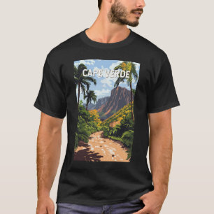 Kaapverdië Illustratie Reizen Art Vintage T-shirt