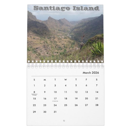 Kaapverdië Kalender (Mar 2026)