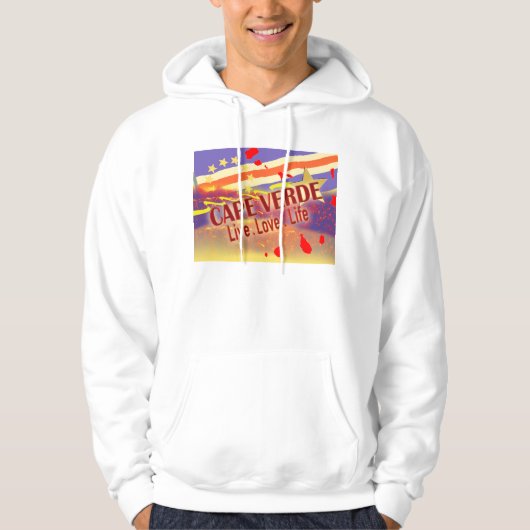 Kaapverdië Live Love Life Hoodie (Voorkant)