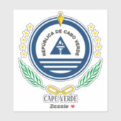 Kaapverdië nationaal emblem sticker (Vel)