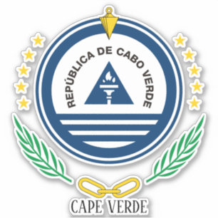 Kaapverdië nationaal emblem sticker