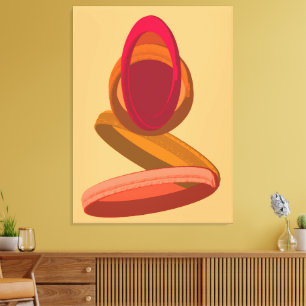 Kaapverdië Regen tot Cachupa Abstracte Illustratie Canvas Afdruk
